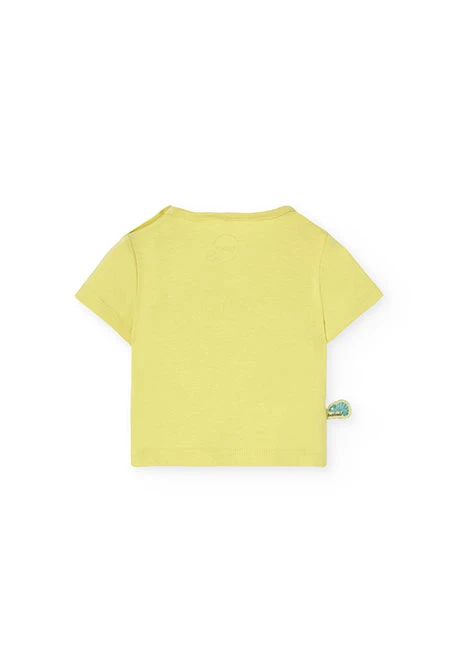 Knitted outfit set for baby boy in green colour