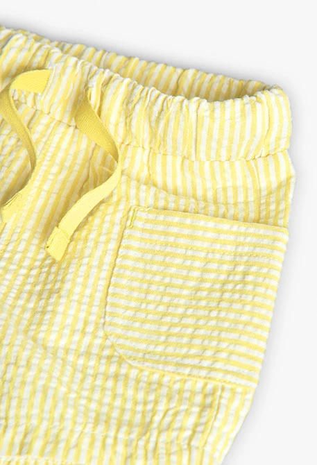 Knitted outfit set for baby boy in green colour