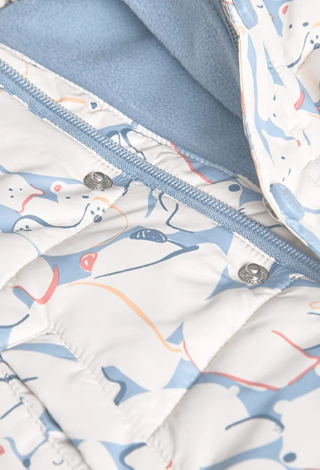 Granota de teixit tècnic d´animals blava per nadó