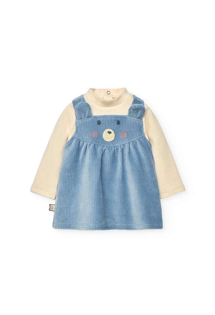 Ensemble bébé tricot gris animal