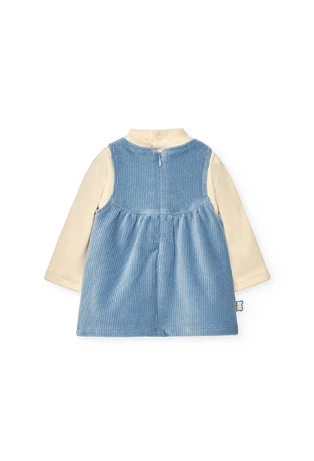 Completo neonato maglia grigio animale