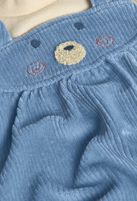 Conjunto bebé malha cinza animal