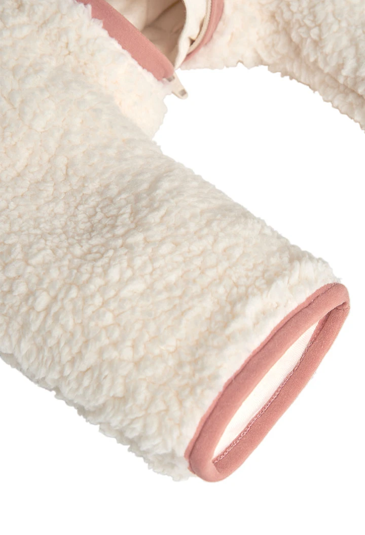 Pijama de bébé en maille écrue