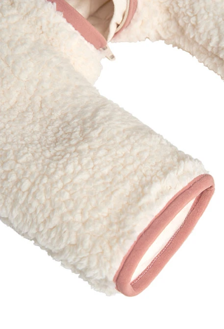 Cream knit baby onesie