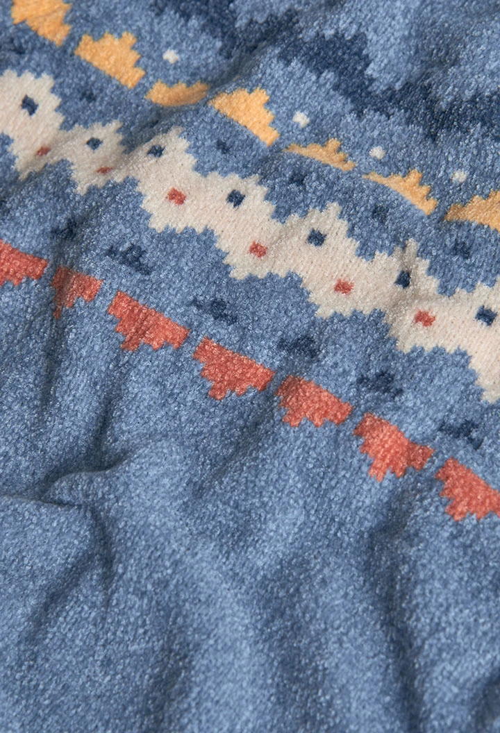 Combinaison en tricot gris pour bébé