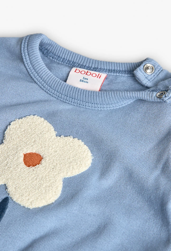 Baby knitted set in grey