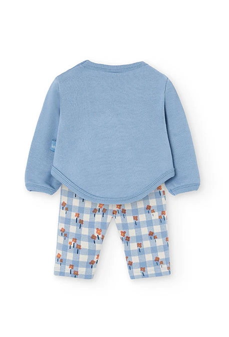Ensemble pour bébé en tricot gris