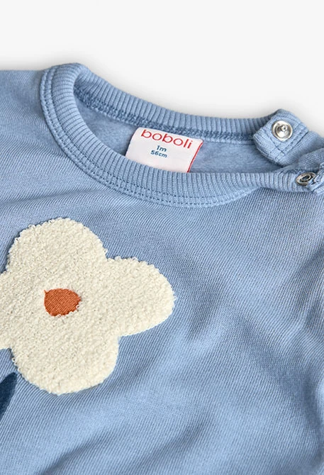Ensemble pour bébé en tricot gris