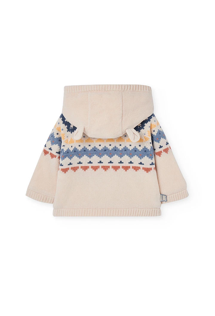 Giacca neonati crudo