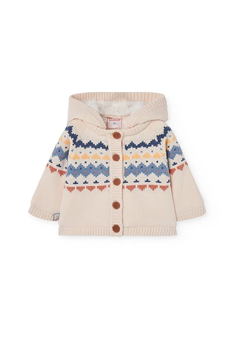 Chaqueta bebé crudo