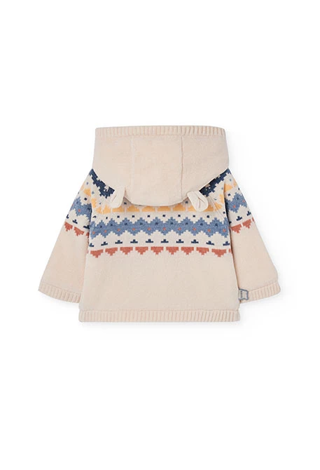 Chaqueta bebé crudo