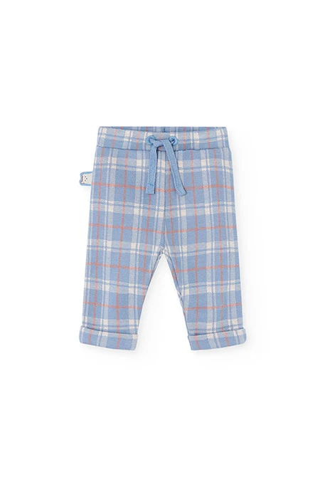 Conjunto bebé de punto gris animales cuadros