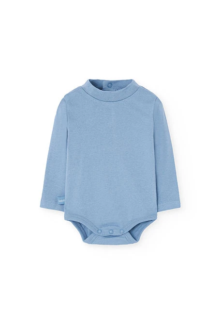 Conjunto bebé de punto con animales azul