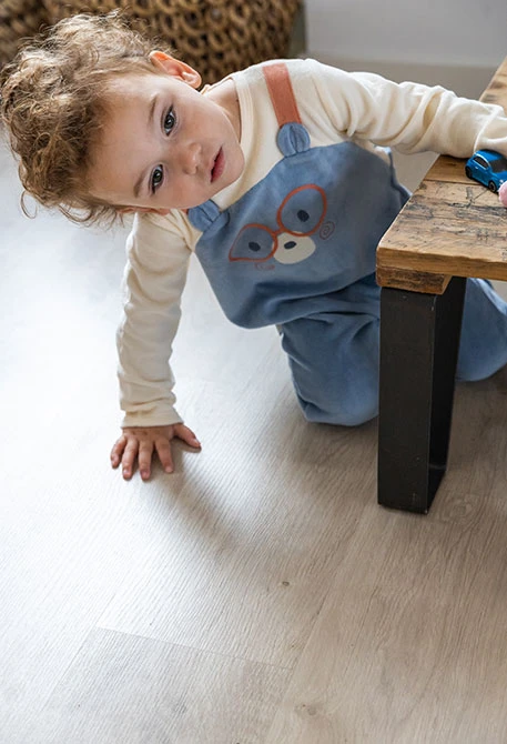 Grey animal velvet baby sleepsuit