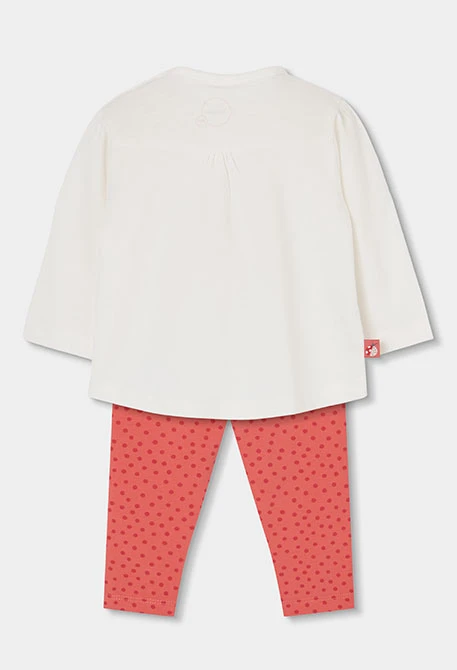 Baby outfit in white cotton