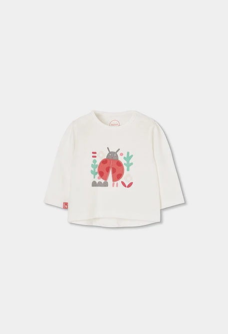 Baby outfit in white cotton