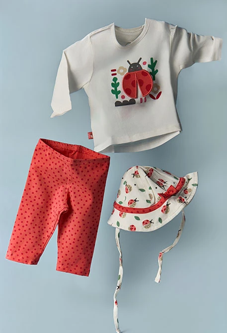 Conjunto bebé algodón en blanco