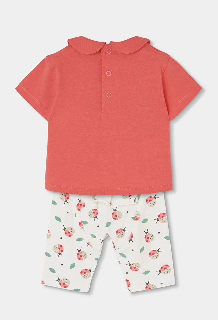 Rosa Baumwollset für Babys