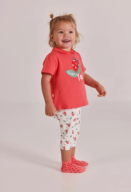 Ensemble bébé coton rose