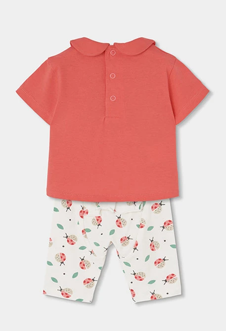 Conjunto bebé algodón rosa