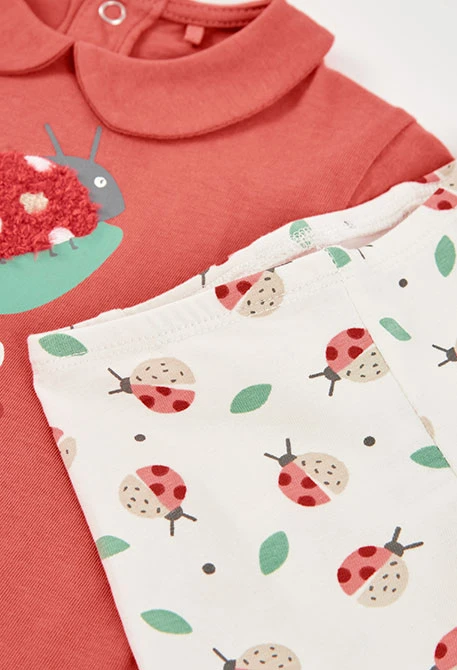 Conjunto bebé algodón rosa