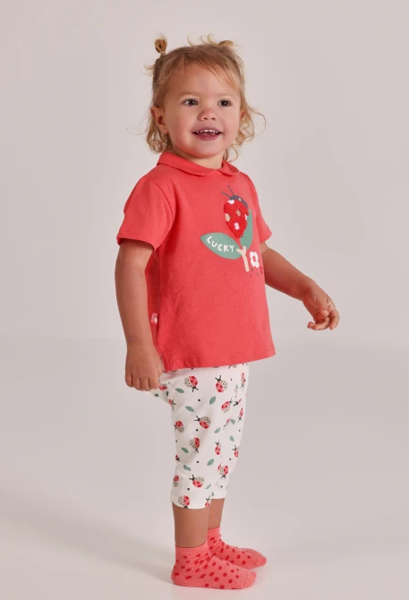 Rosa Baumwollset für Babys