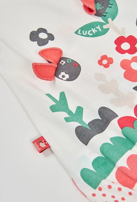 White cotton baby sleepsuit