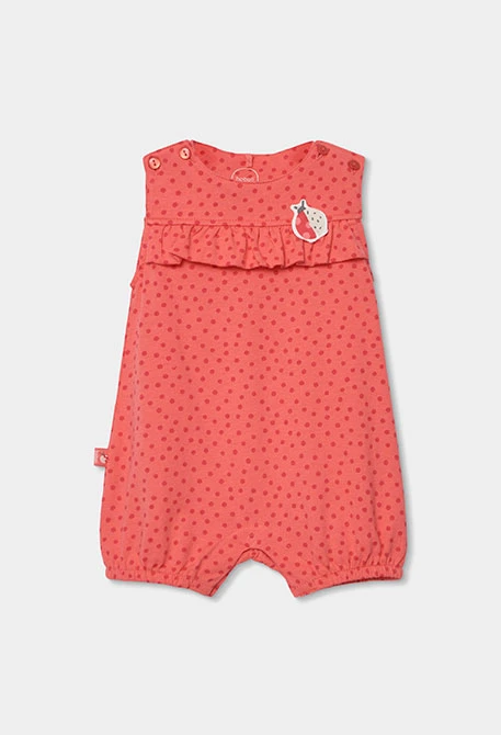 Grenouillère bébé en coton imprimé