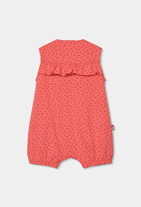 Cotton baby sleepsuit with print