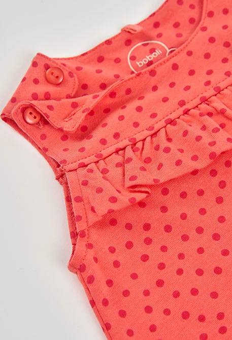 Grenouillère bébé en coton imprimé