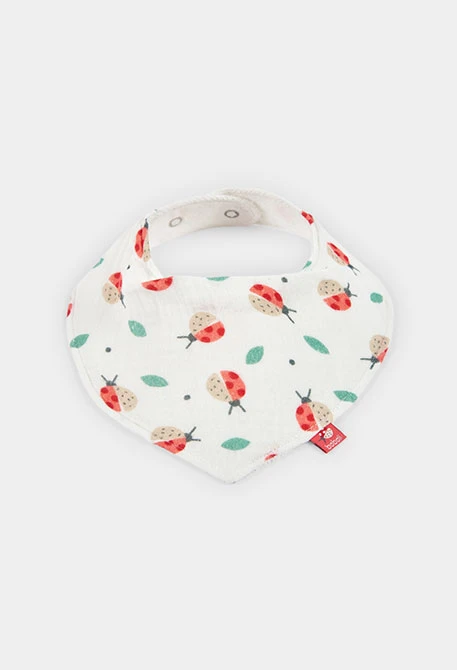 Pack of 2 printed cotton baby bibs