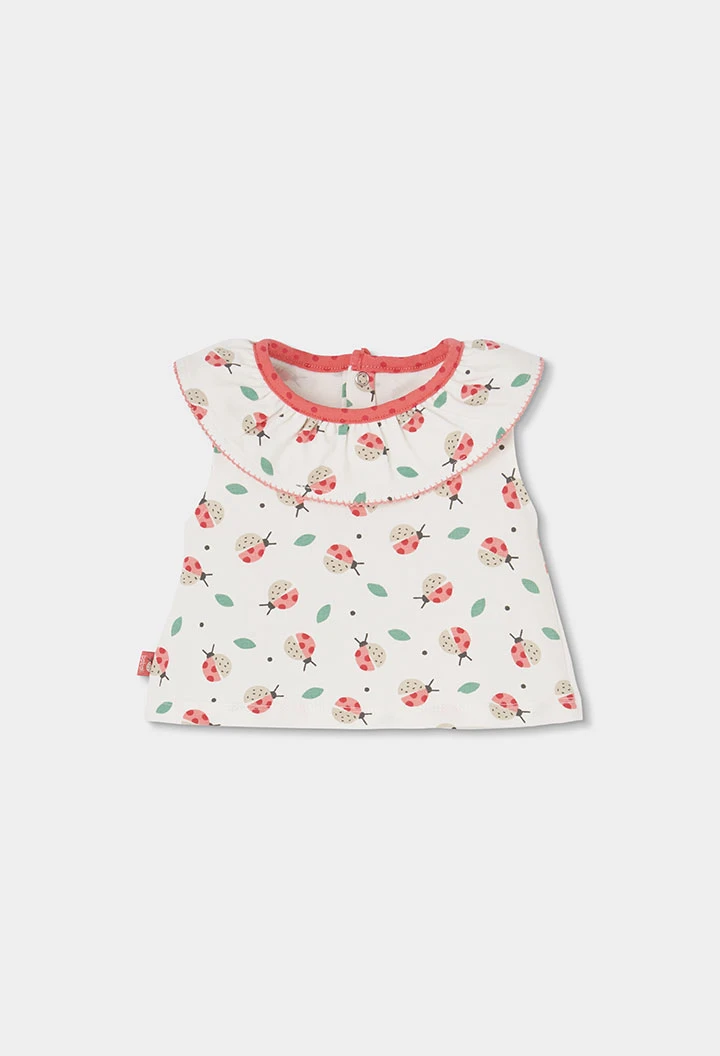 Conjunto bebé de algodão estampado