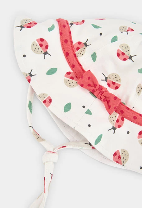 Printed cotton baby cap