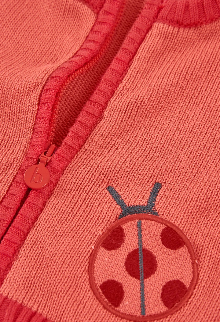 Rosa Strickjacke für Babys