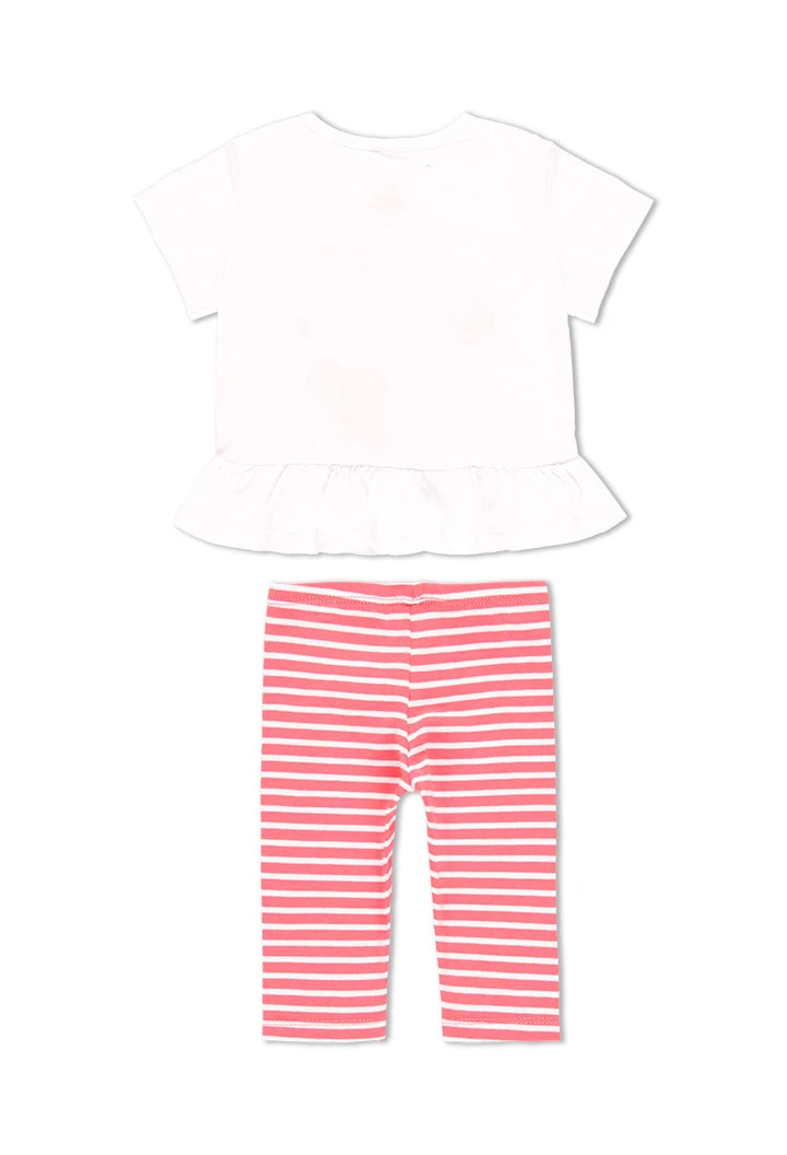 Pack en tricot à rayures pour bébé fille