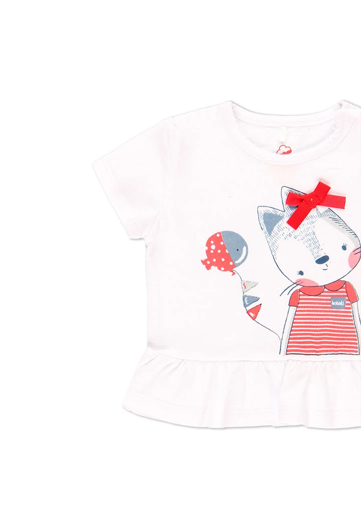 Pack en tricot à rayures pour bébé fille