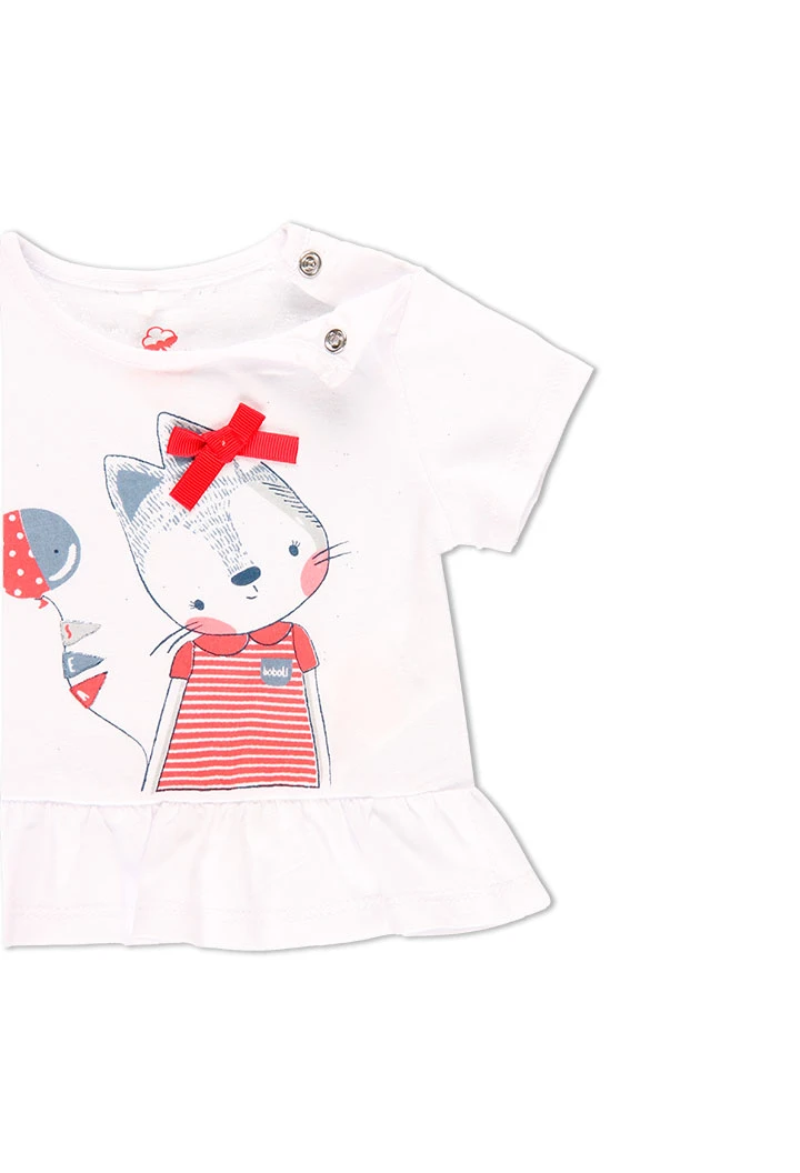 Pack en tricot à rayures pour bébé fille