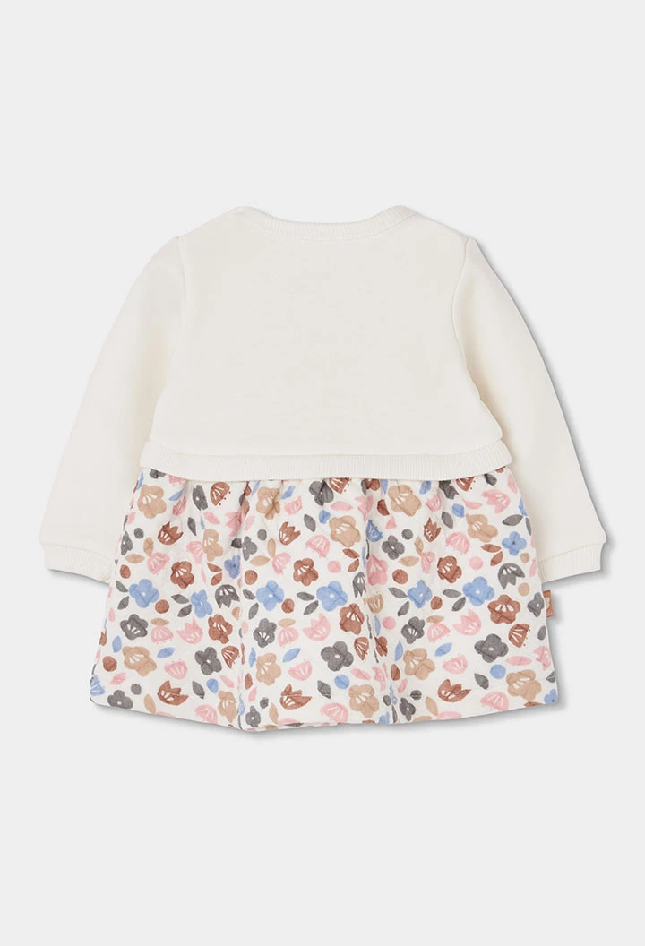 Vestit punt blanc flors brodat mussols nadó