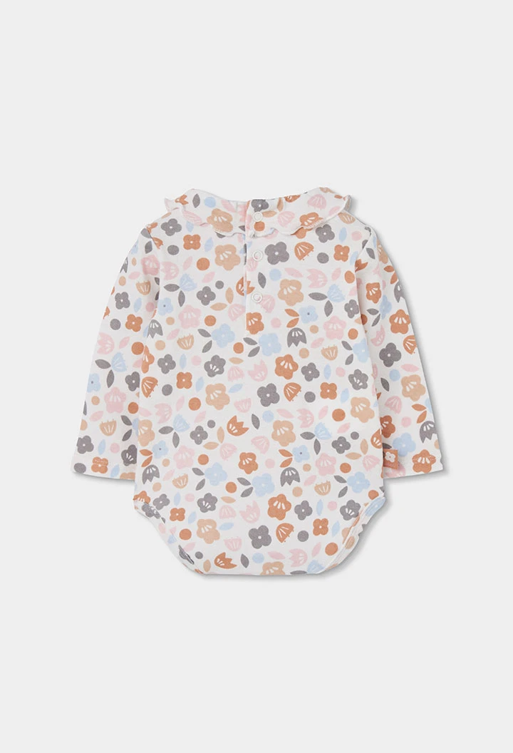 Ensemble maille bébé fille rose brodé hibou