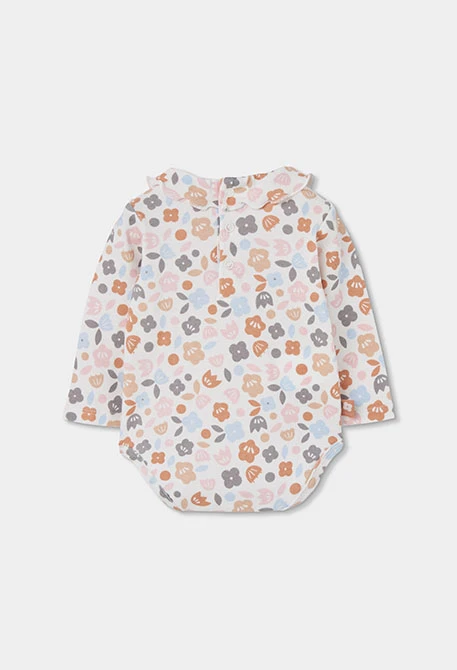 Ensemble maille bébé fille rose brodé hibou