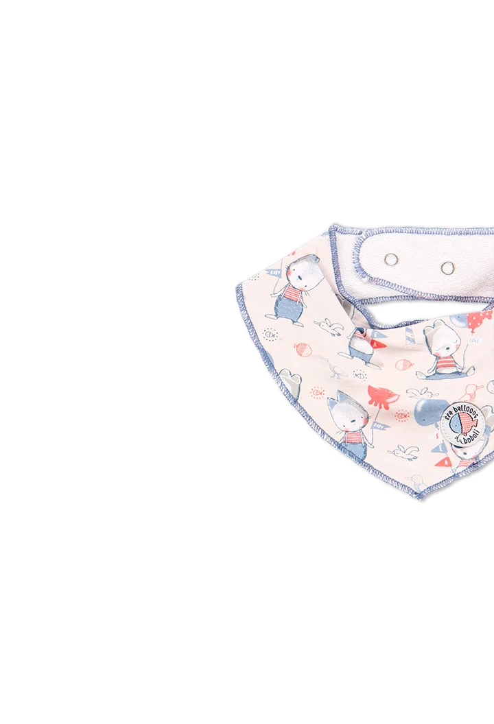 Pack de 2 foulards côtelés pour bébé