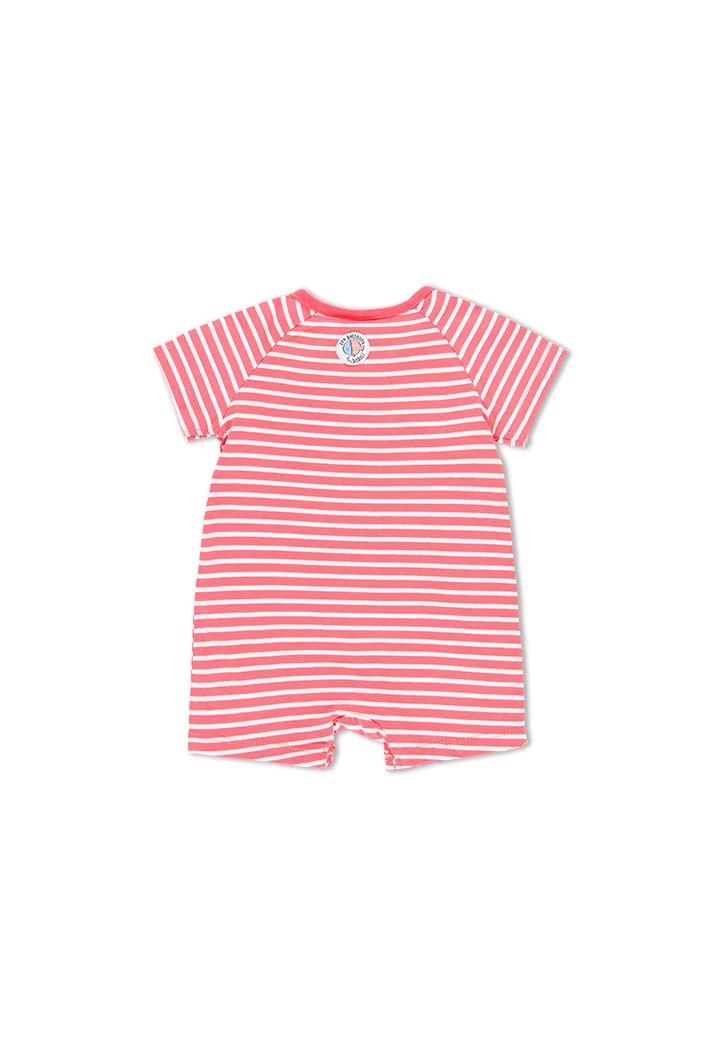 Grenouillère en tricot à rayures pour bébé garçon