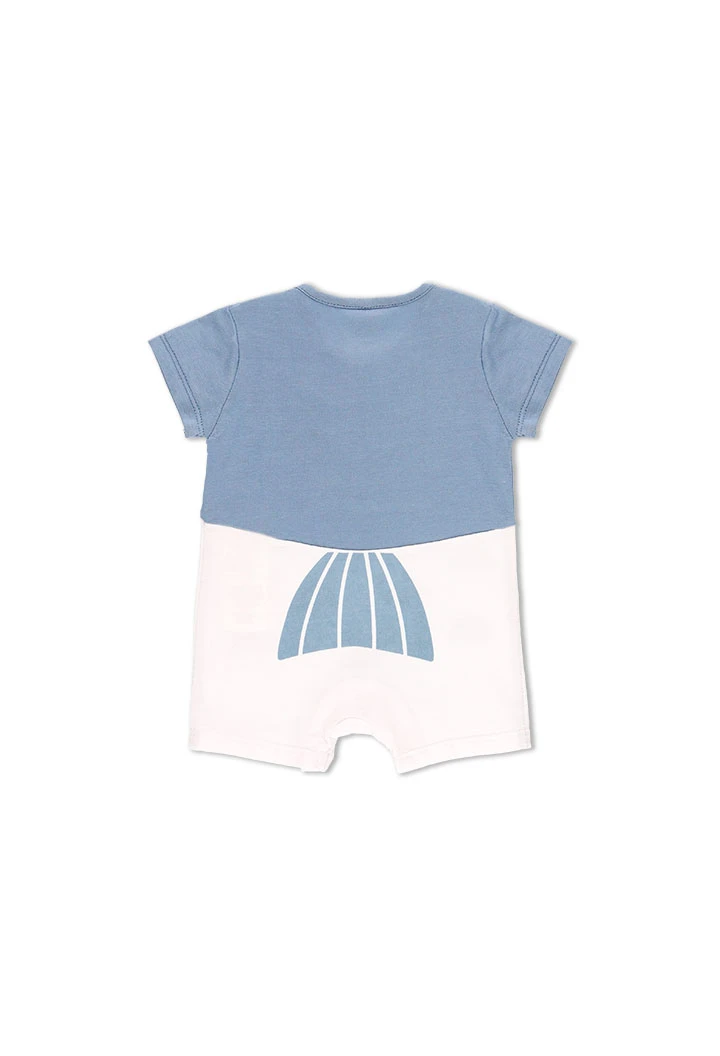 Grenouillère en tricot "poisson" pour bébé garçon