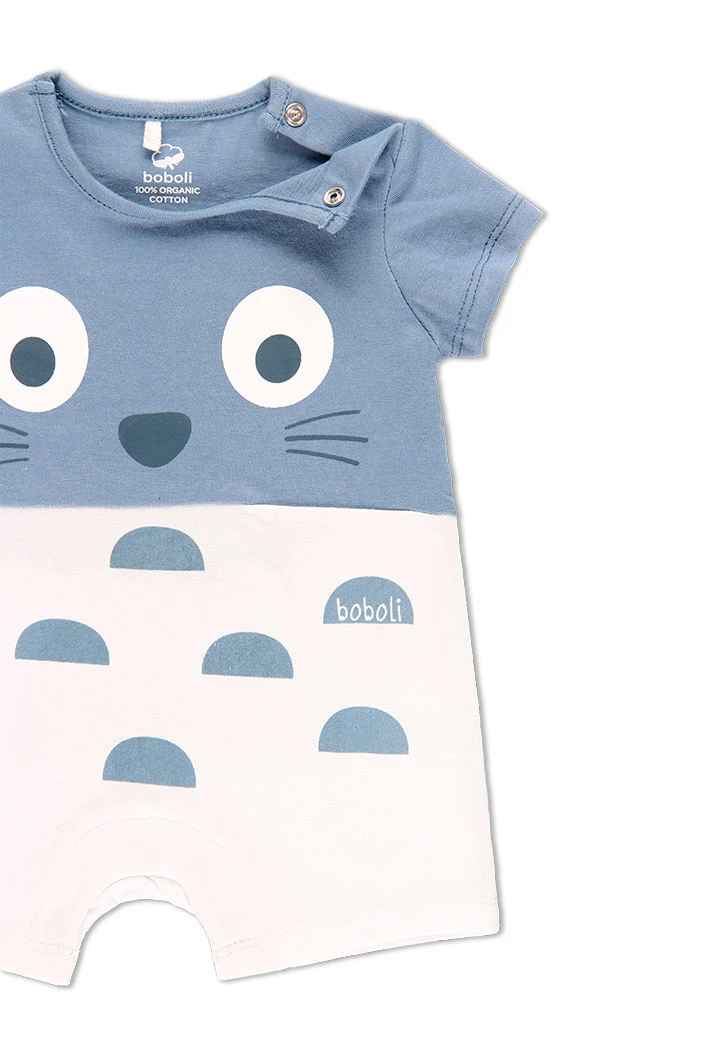 Grenouillère en tricot "poisson" pour bébé garçon