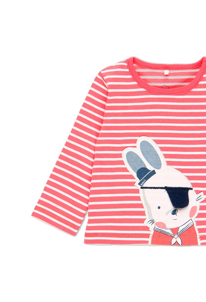 T-Shirt tricot à rayures pour bébé garçon