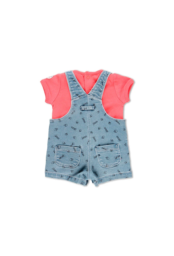 Pack en tricot bi matiere pour bébé garçon