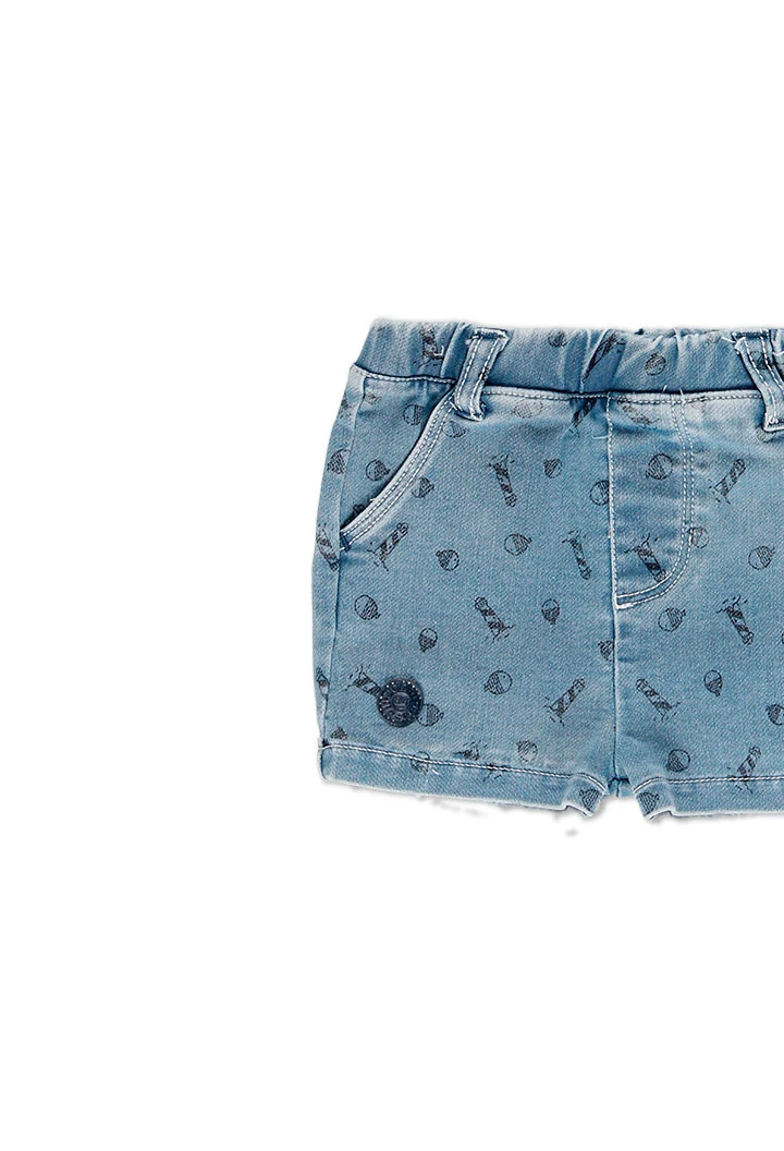 Pack en tricot bi matiere pour bébé garçon