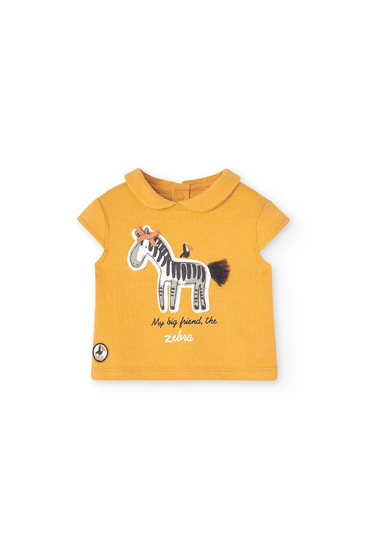 Pack en tricot bi matiere pour bébé fille