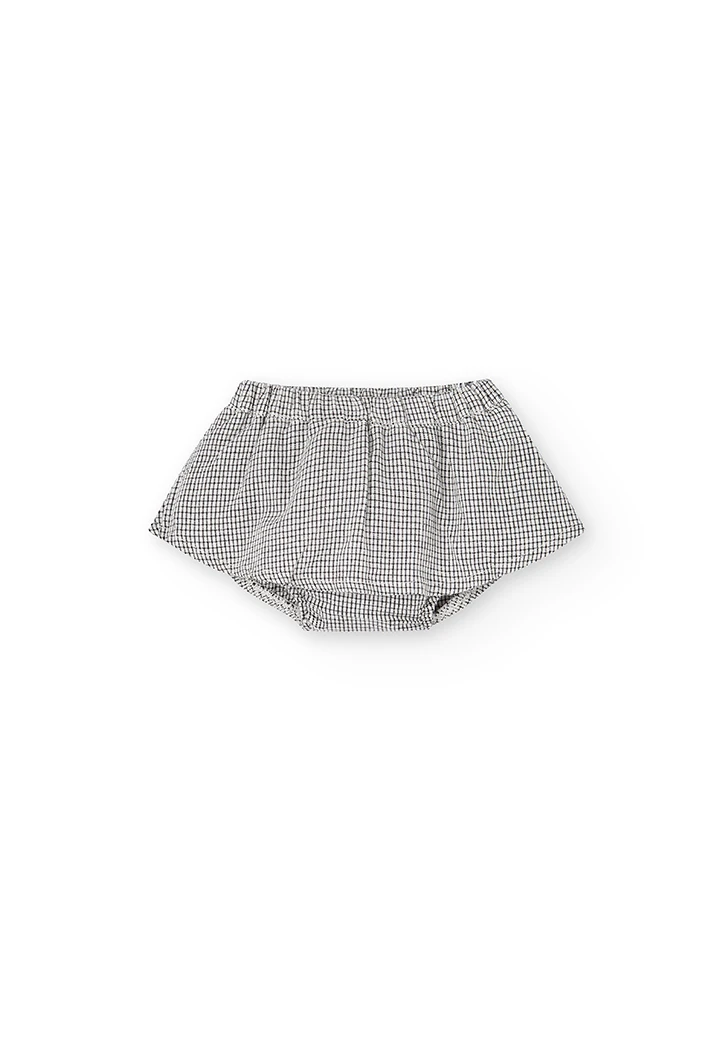 Pack en tricot bi matiere pour bébé fille