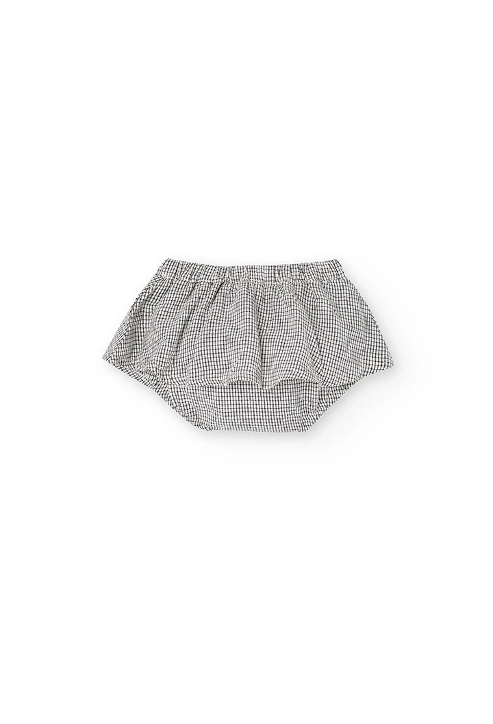 Pack en tricot bi matiere pour bébé fille